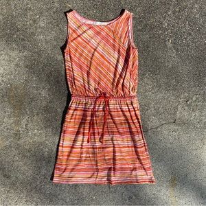 Orange Striped Dress